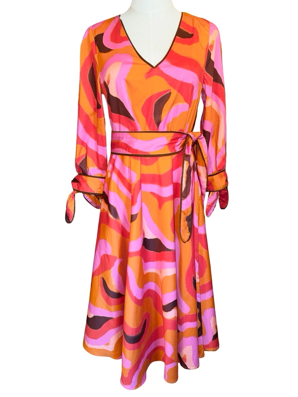 LaRoque Davis Multicolored Abstract Print Dress Size Small